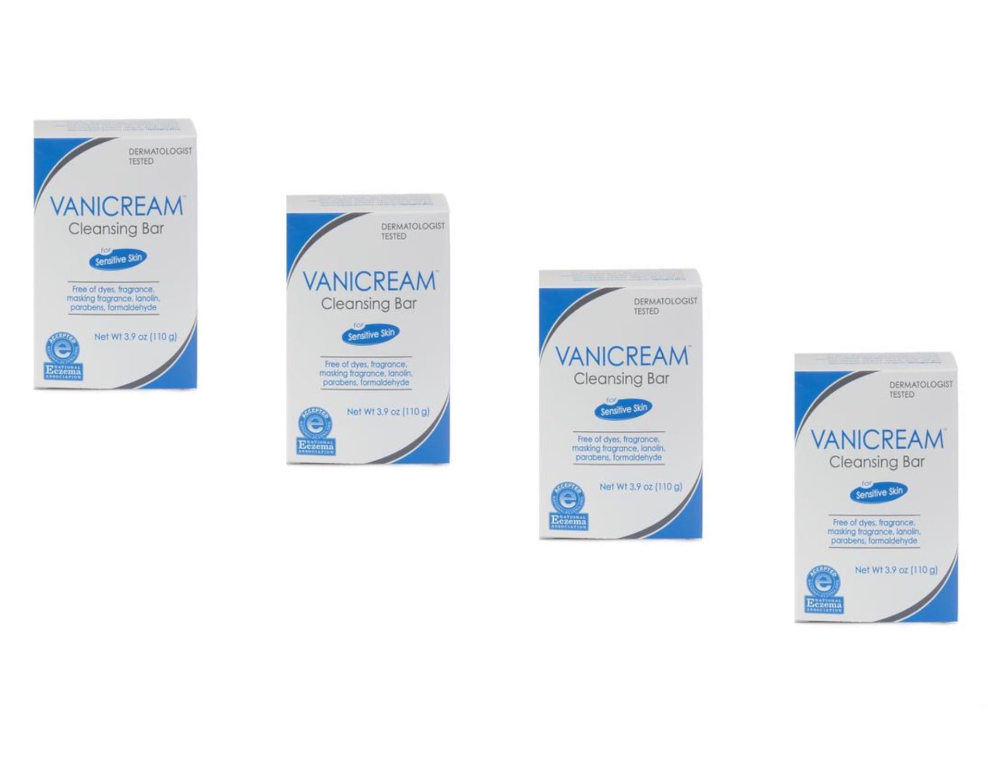 Vanicream Cleansing Bar 3.9 Oz (110 G) Pack of 4 by Vanicream