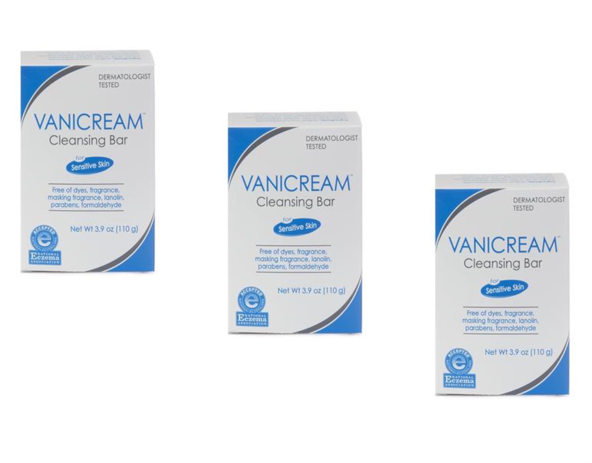 Vanicream Cleansing Bar, 3 Count.