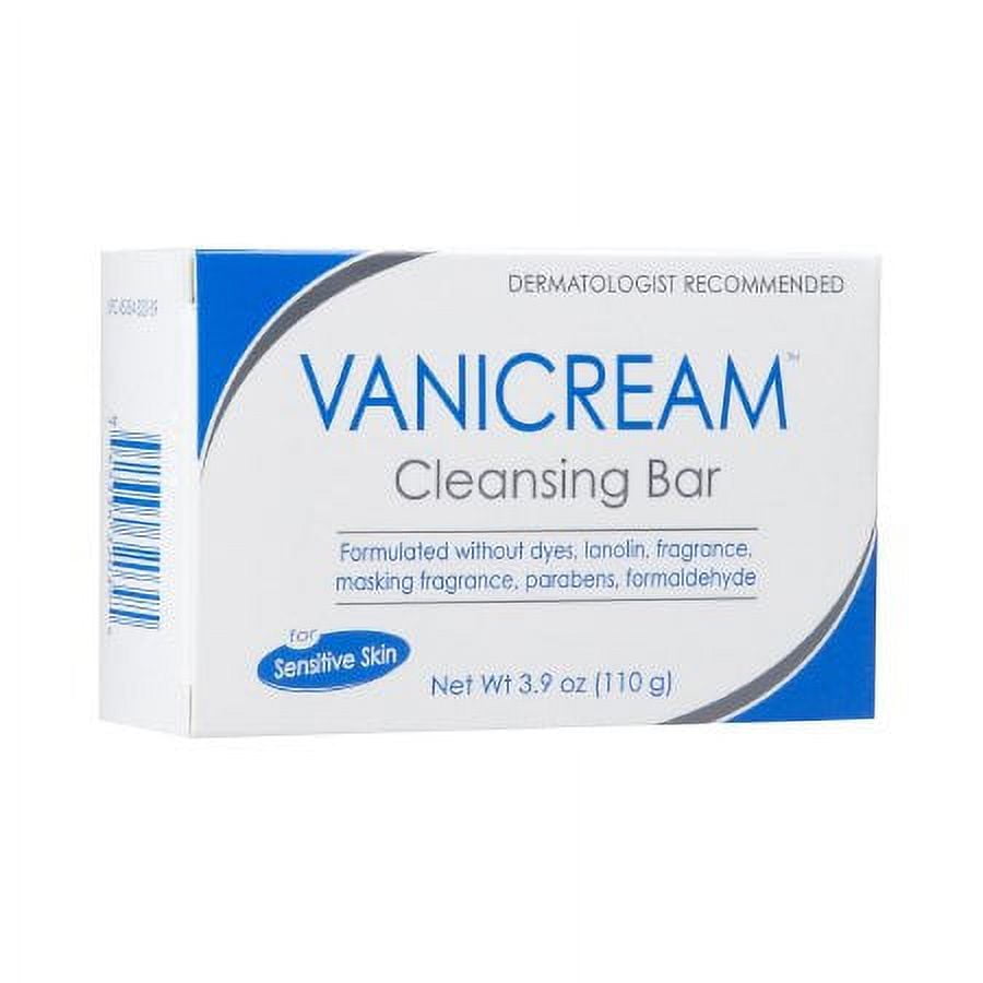 Vanicream Cleansing Bar, Fragrance Free, 3.9 Ounce Bars (Pack of 3)