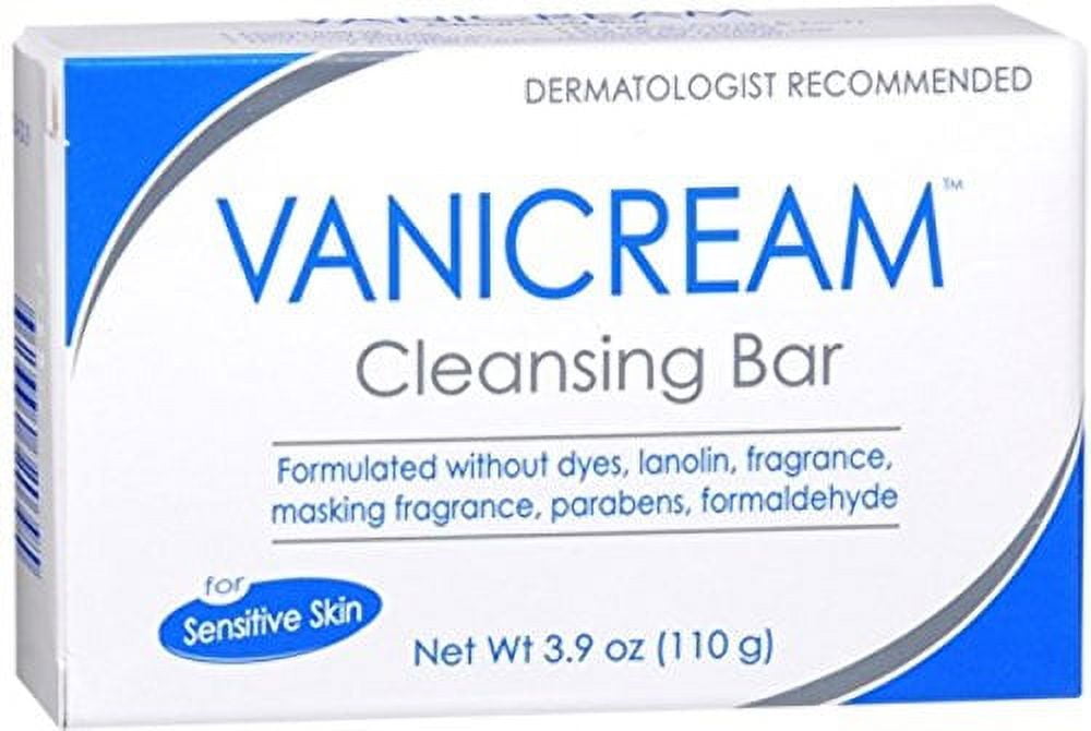 Vanicream Cleansing Bar Sensitive Skin, Fargrance Free, 3.9 Oz, 7-Pack