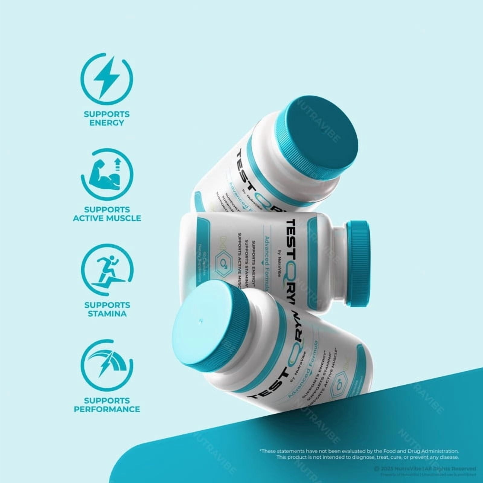 (3 Pack) Testoryn – Original Testoryn Capsules with a Natural Daily Blend for Energy & Wellness | Clean, Gentle, Easy-to-Swallow Pills (180 Capsules)