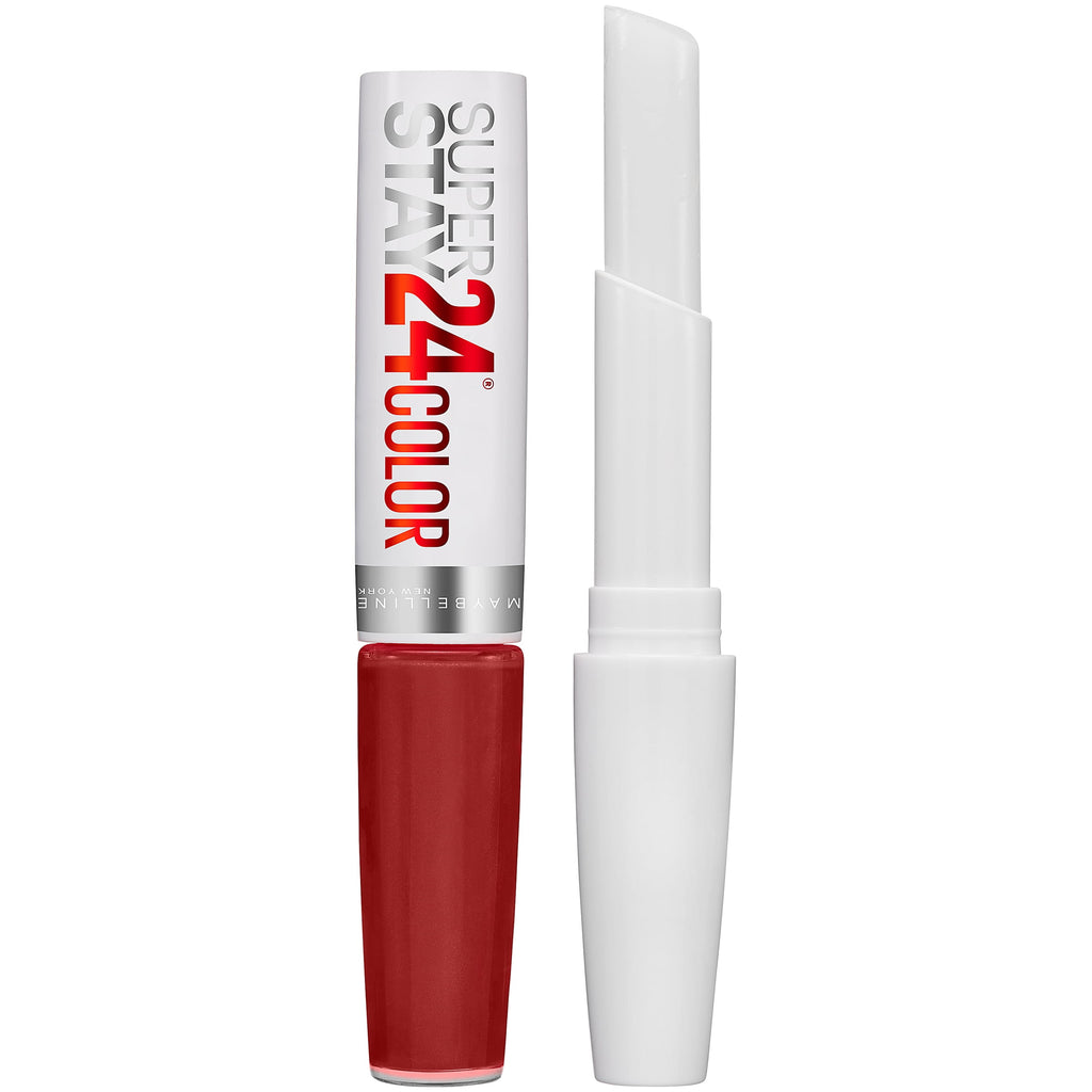 Maybelline SuperStay 24 2-Step Liquid Lipstick Makeup, Everlasting Wine, 1 kit