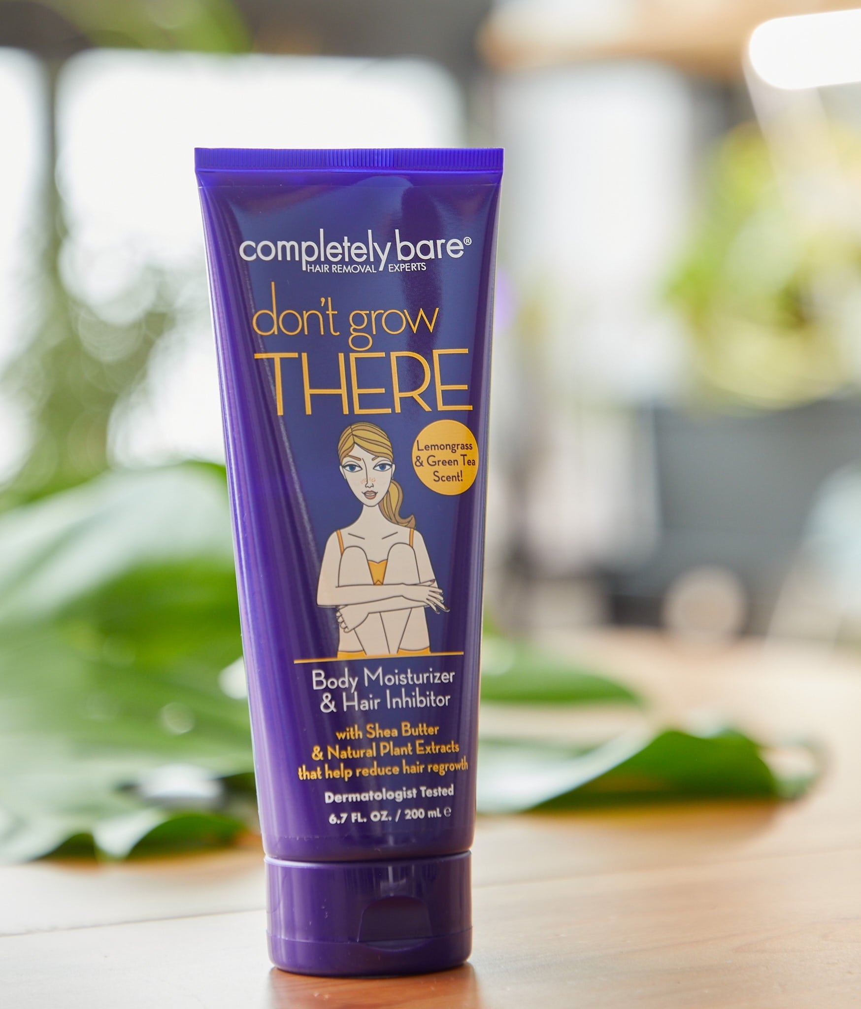 Completely Bare don't grow THERE Body Moisturizer & Hair Inhibitor, 6.7 FL OZ