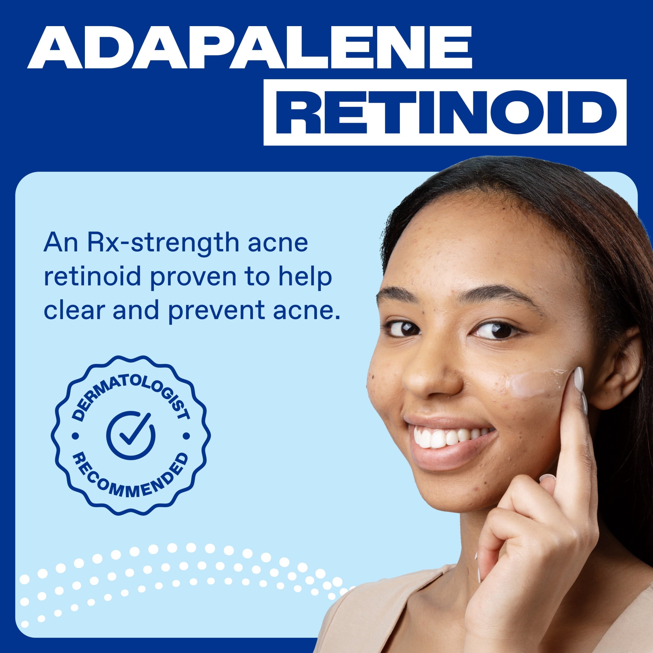 Differin Acne Treatment Gel, Retinoid Treatment for Face with 0.1% Adapalene, Gentle Skin Care for Acne Prone Sensitive Skin, 1.6 OZ