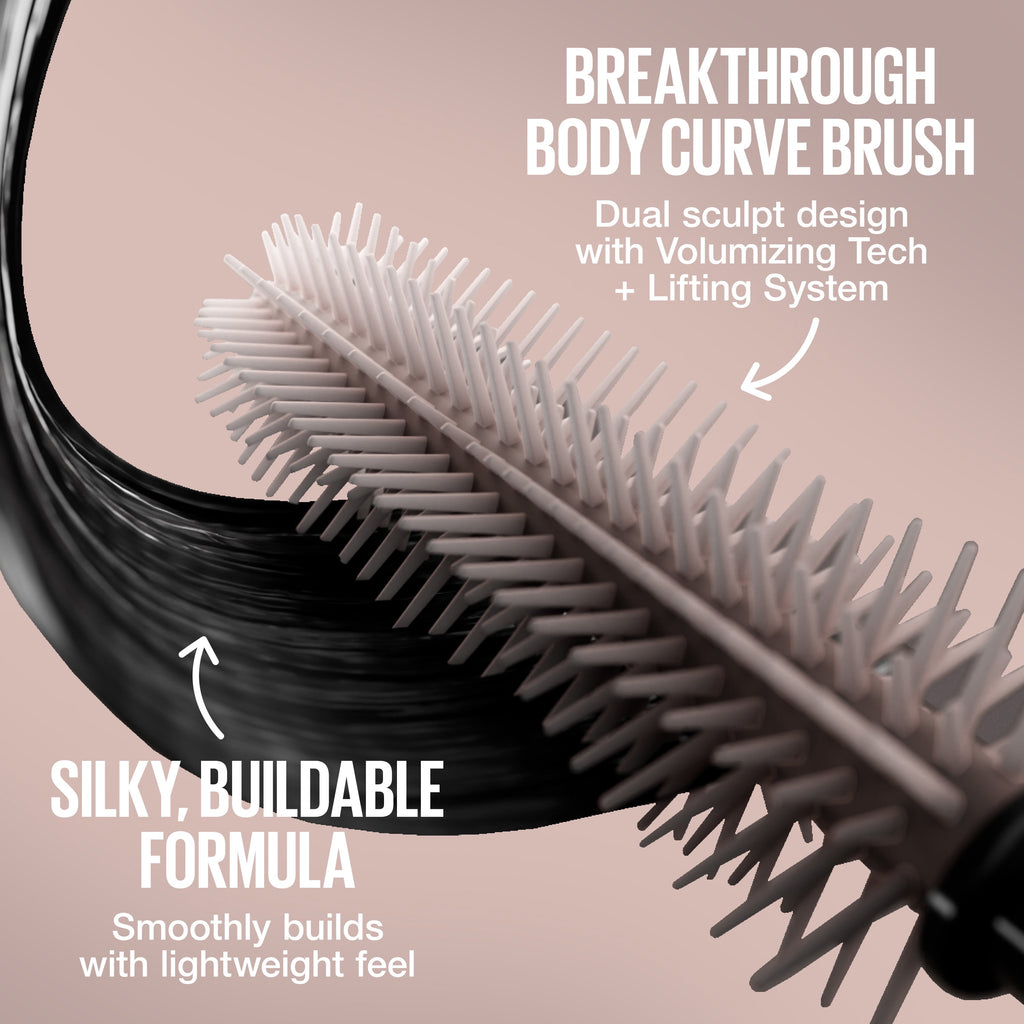 Maybelline Lash Sensational Body Mascara, Waterproof Very Black, 0.24 fl oz