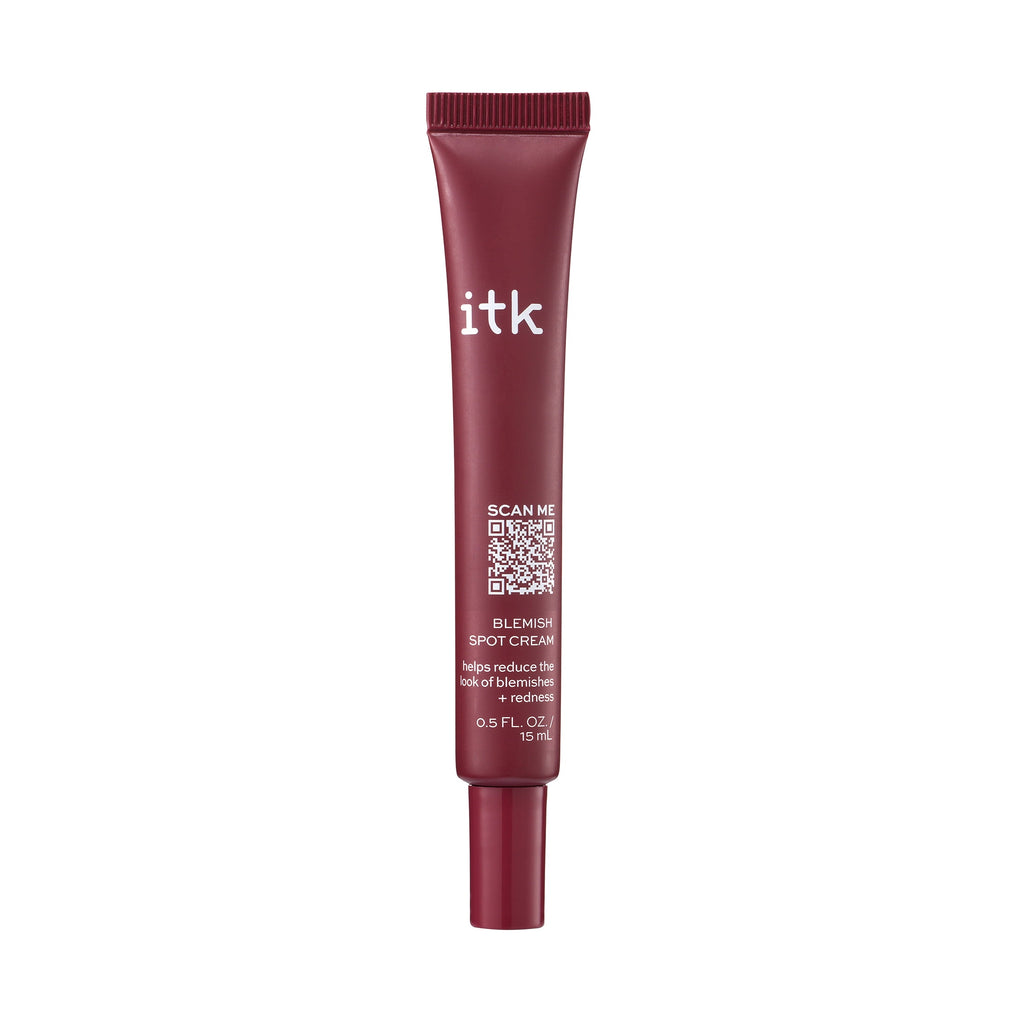 ITK Skincare Blemish Acne Spot Treatment with 0.5% Salicylic Acid + Tea Tree Oil for All Skin Types, 0.5 oz