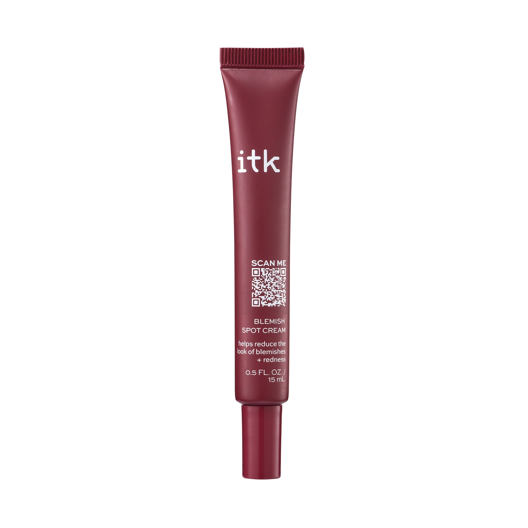 ITK Skincare Blemish Acne Spot Treatment with 0.5% Salicylic Acid + Tea Tree Oil for All Skin Types, 0.5 oz