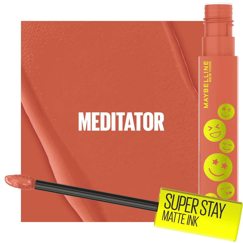 Maybelline Super Stay Matte Ink Moodmakers Collection Liquid Lipcolor, Meditator, 0.17 fl oz
