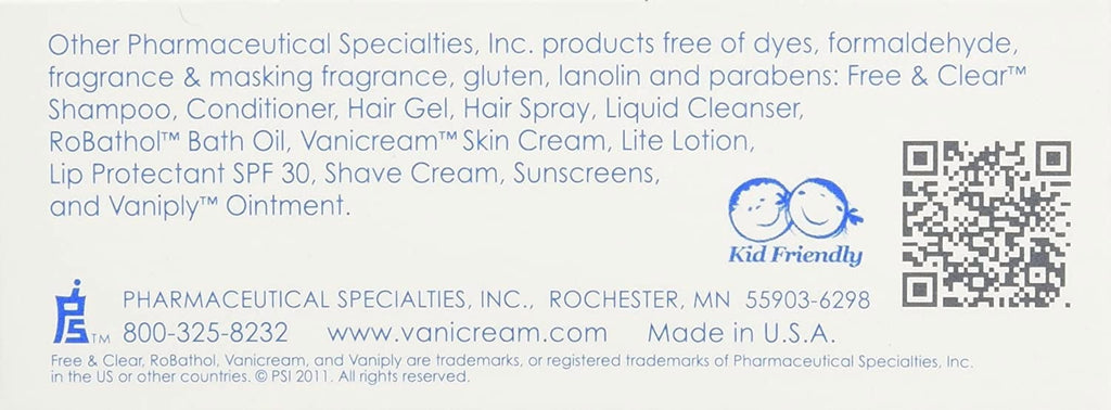 Vanicream Moisturizing Cleansing Bar for Sensitive Skin, Fragrance Free, 3.9oz