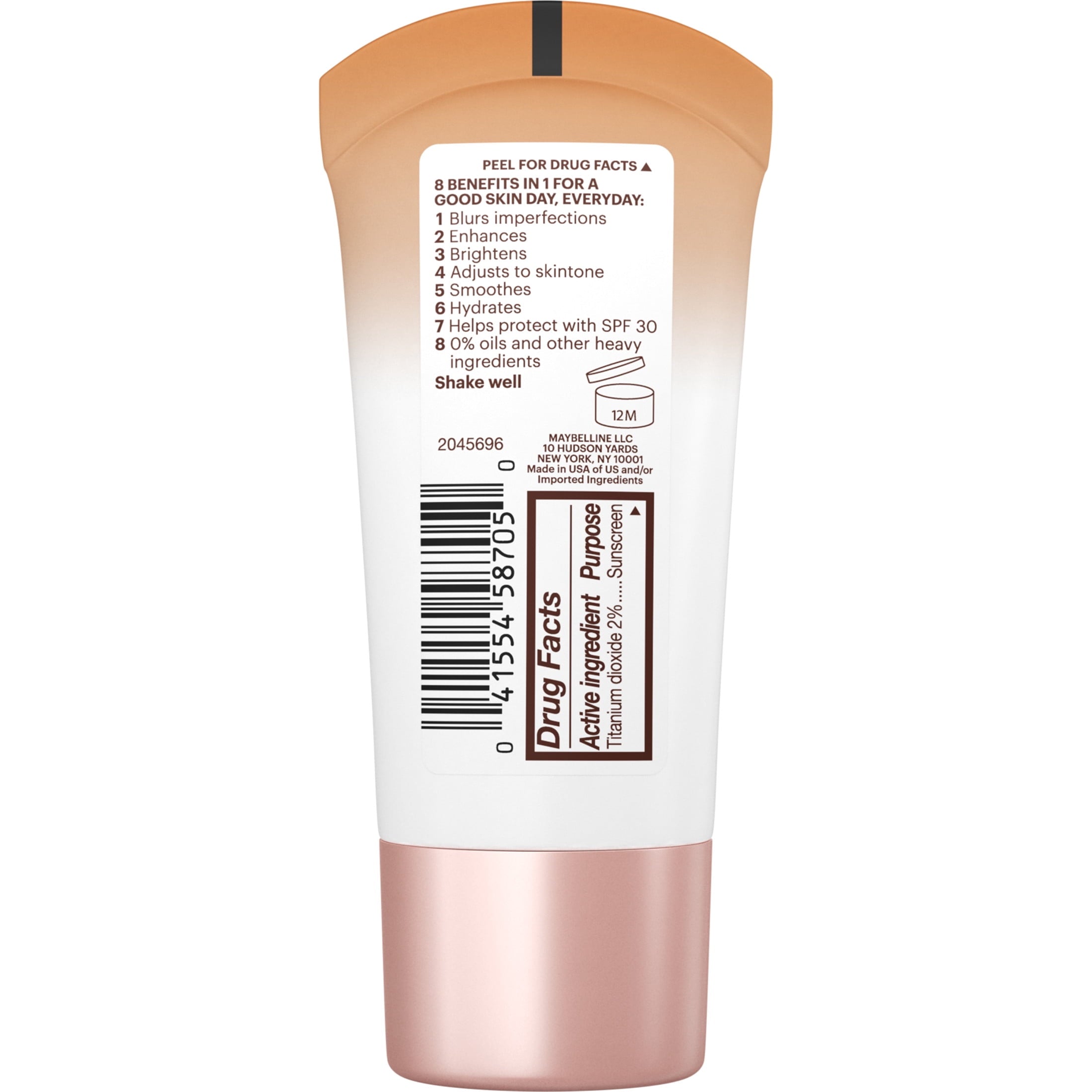 Maybelline Dream Fresh 8 in 1 Skin Perfector BB Cream, Deep, 1 fl oz