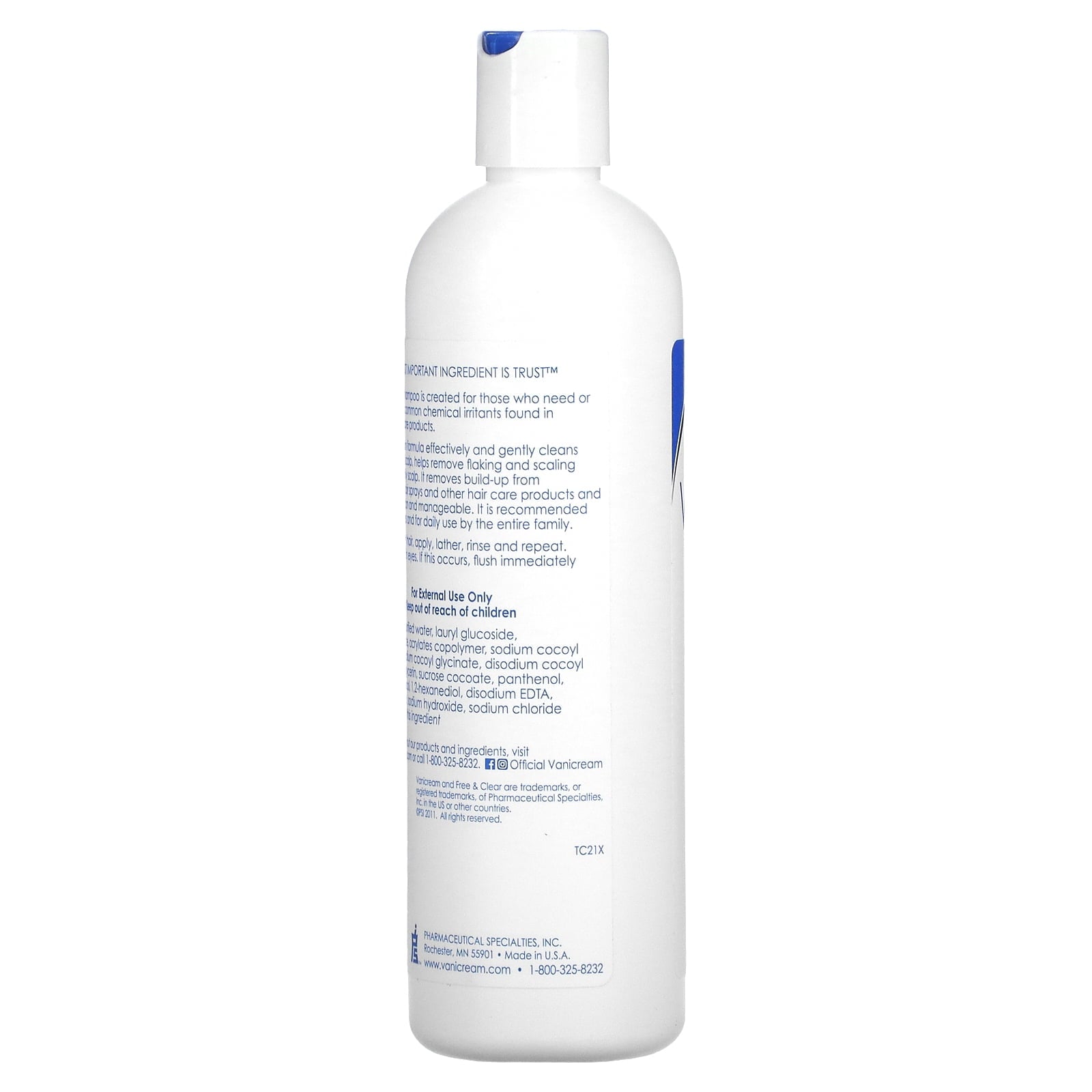 Free & Clear Shampoo 12 oz.