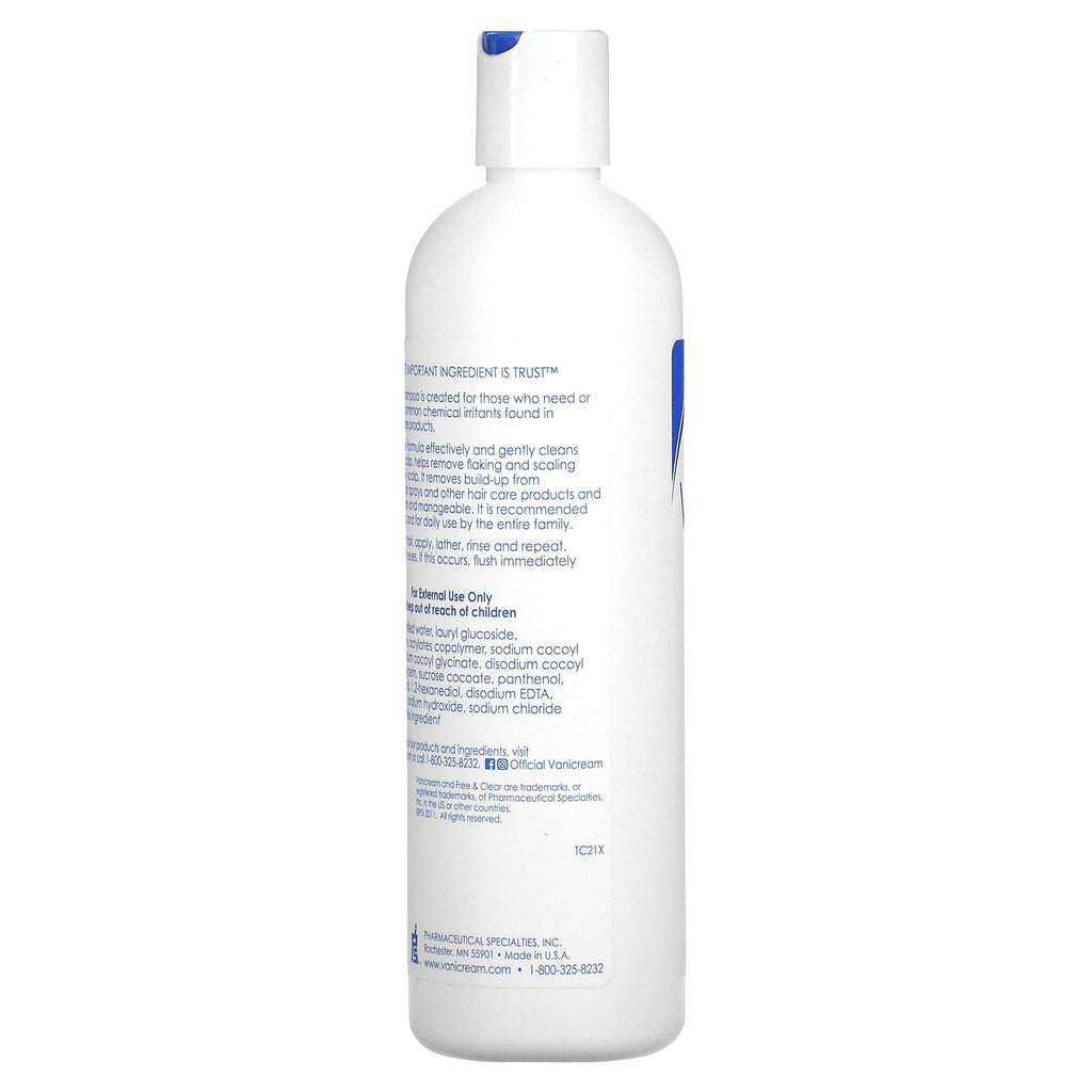 (2 pack) Free & Clear Shampoo 12 oz.