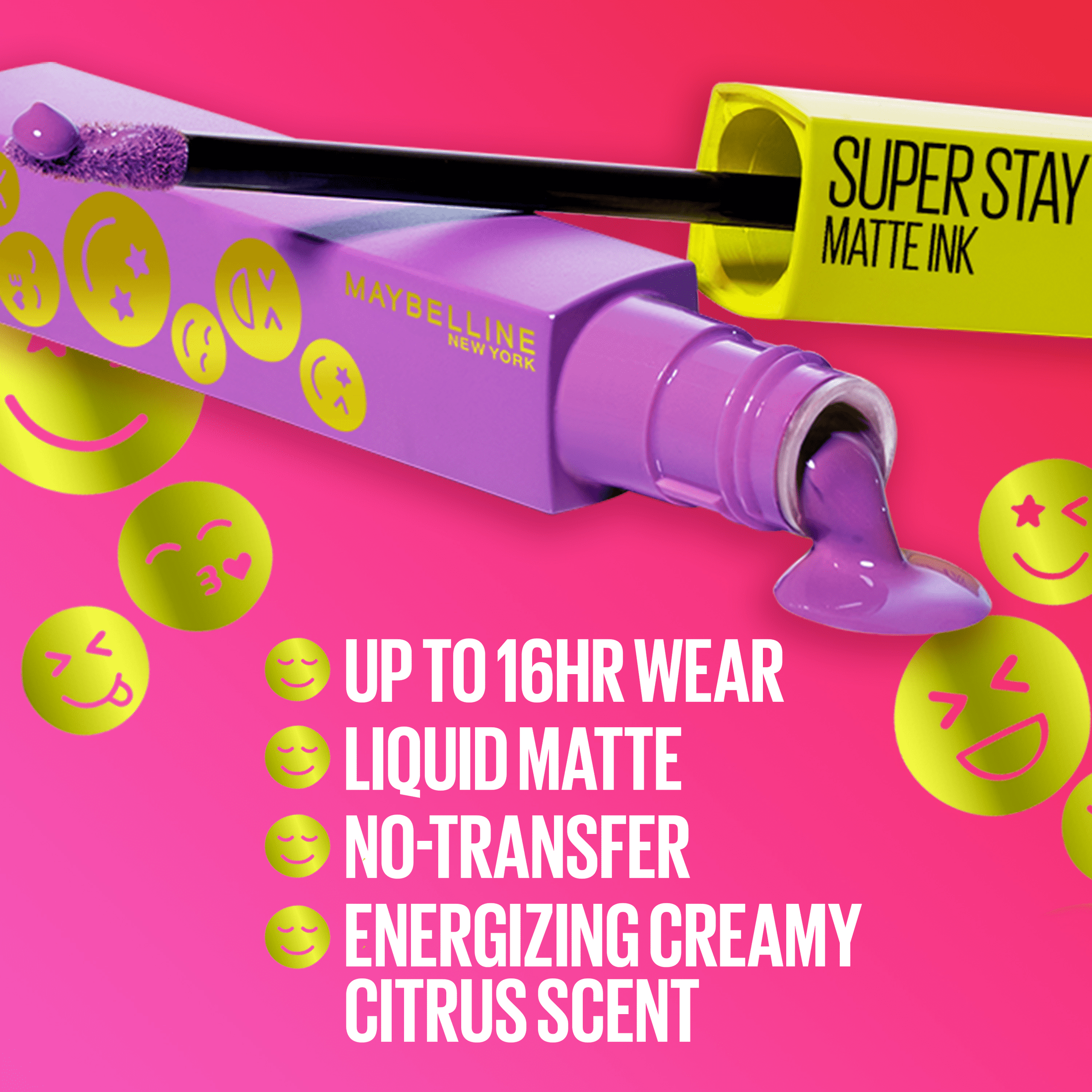Maybelline Super Stay Matte Ink Moodmakers Collection Liquid Lipcolor, Pleasure Seeker, 0.17 fl oz