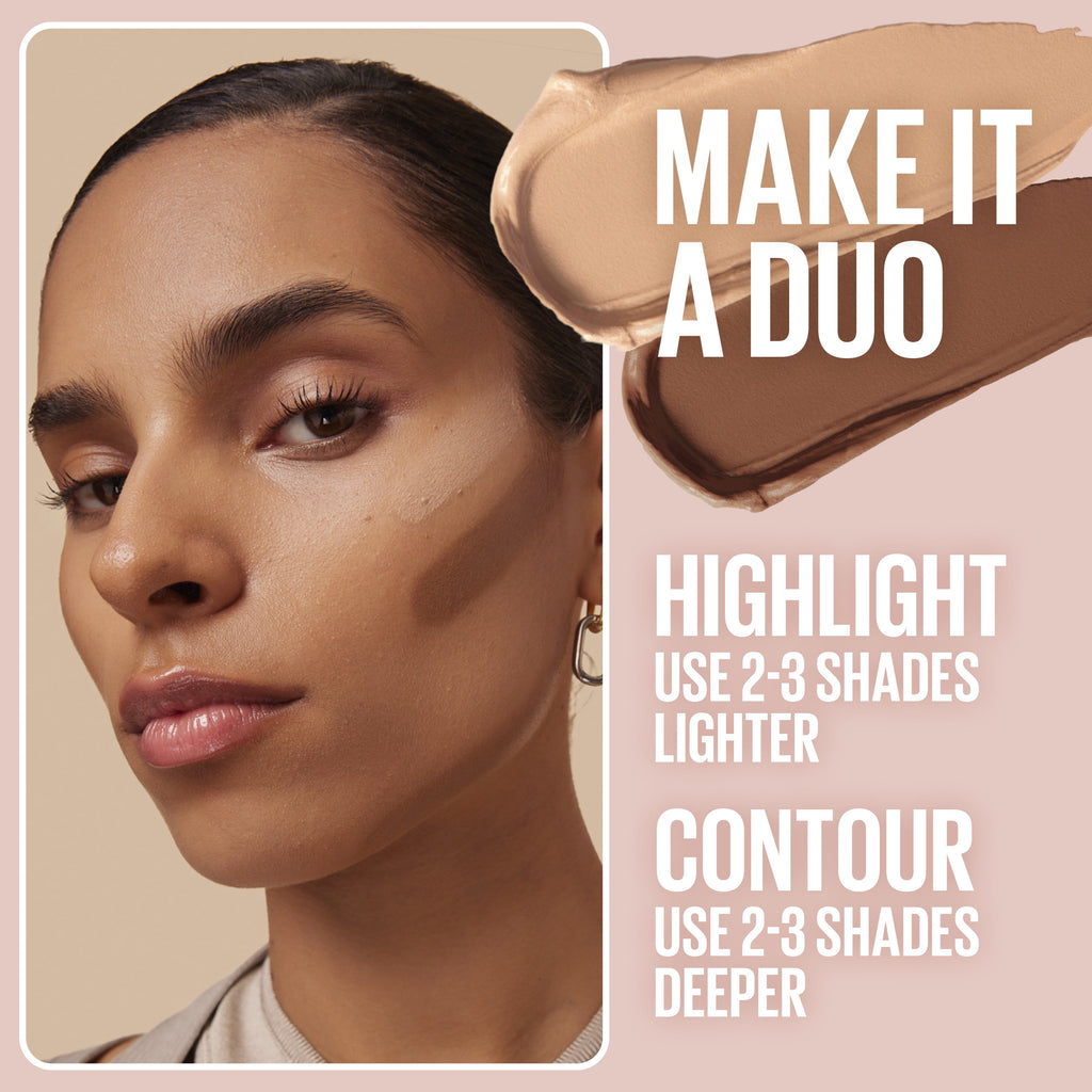 Maybelline Lifter Stix Multi-Use Face Stick with Cranberry Seed Oil, 85 Cool, 1 Kit