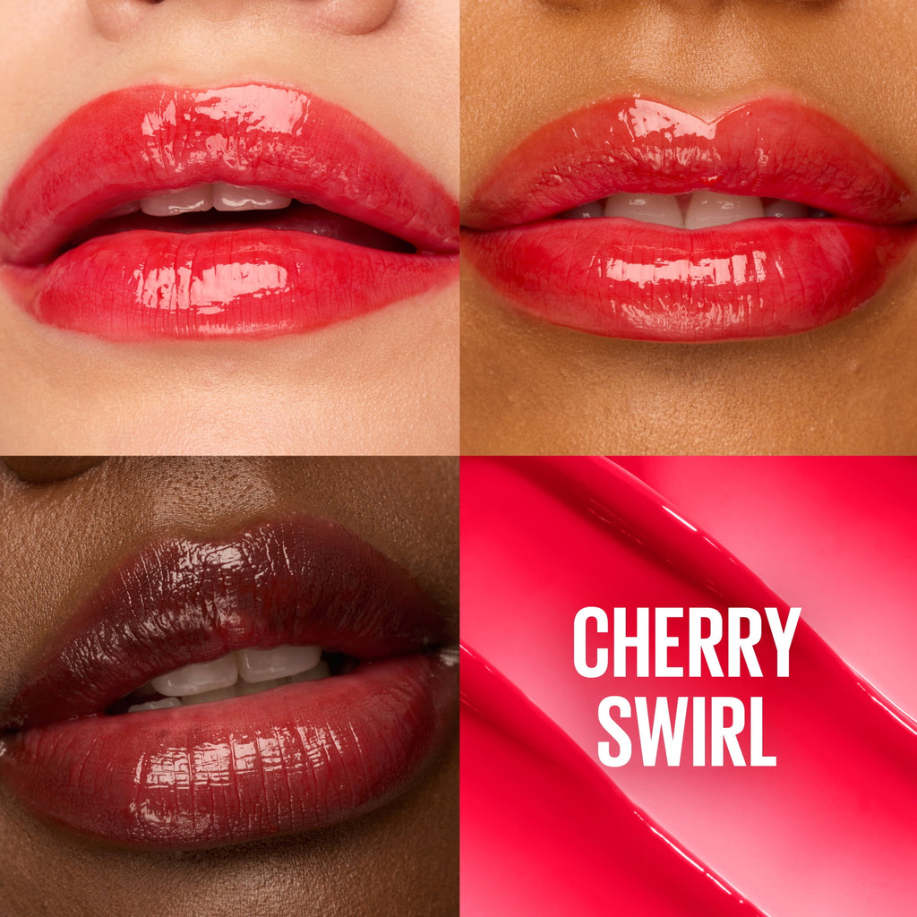Maybelline Lifter Glaze Hydrating Lip Gloss Oil Balm with Hydrating Oil Blend, Cherry Swirl, 0.1 oz
