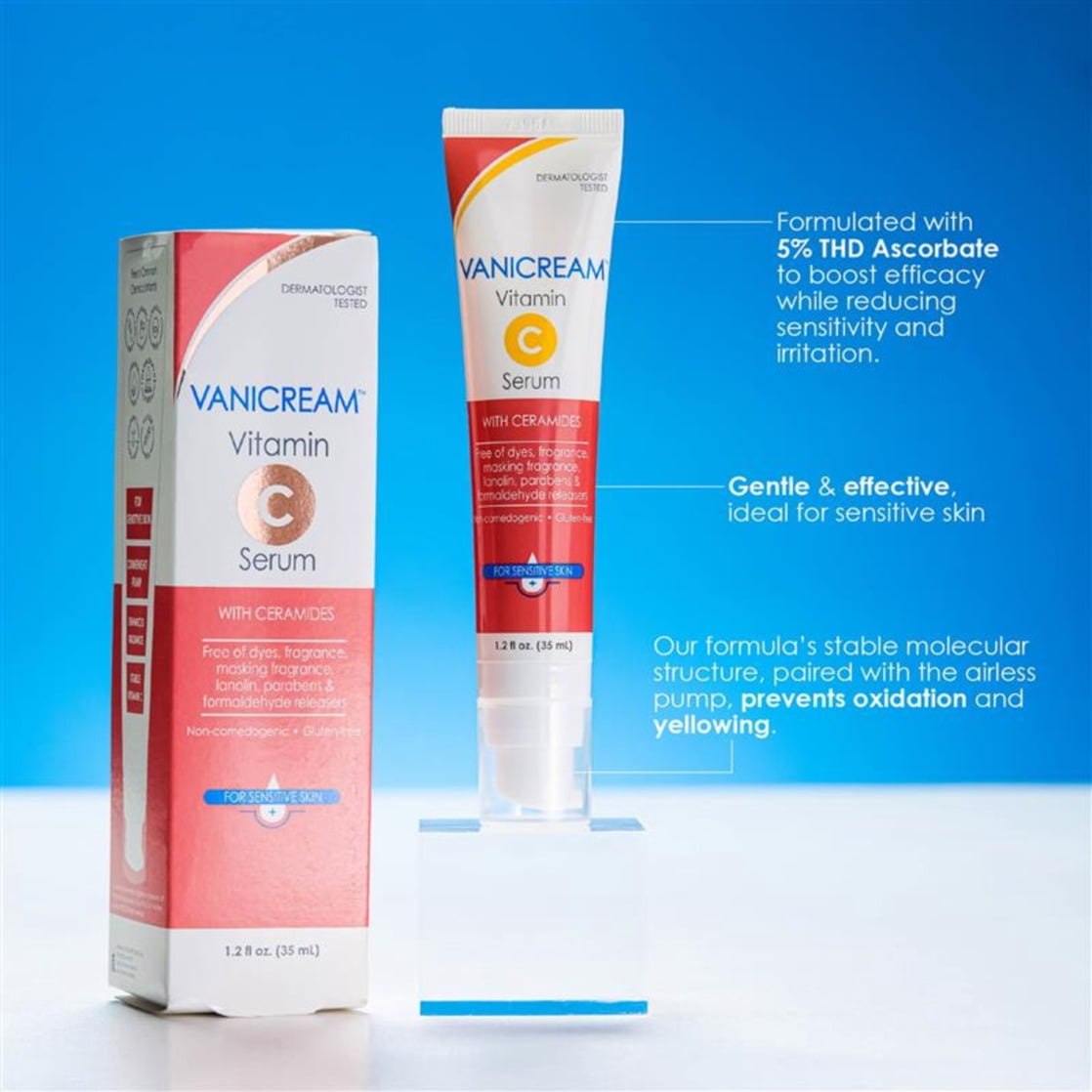 (2 pack) Vanicream Vitamin C Serum 1.2 oz