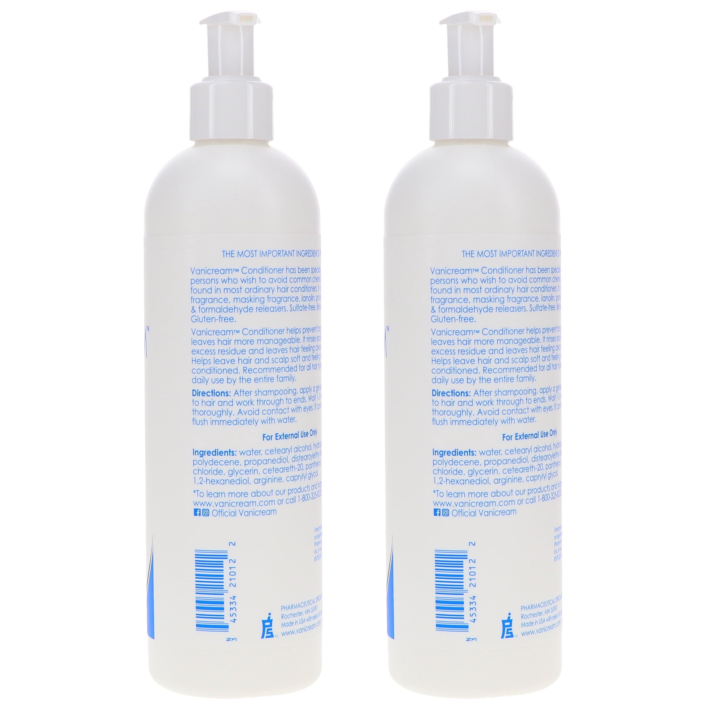 Vanicream Conditioner 12 oz 2 Pack