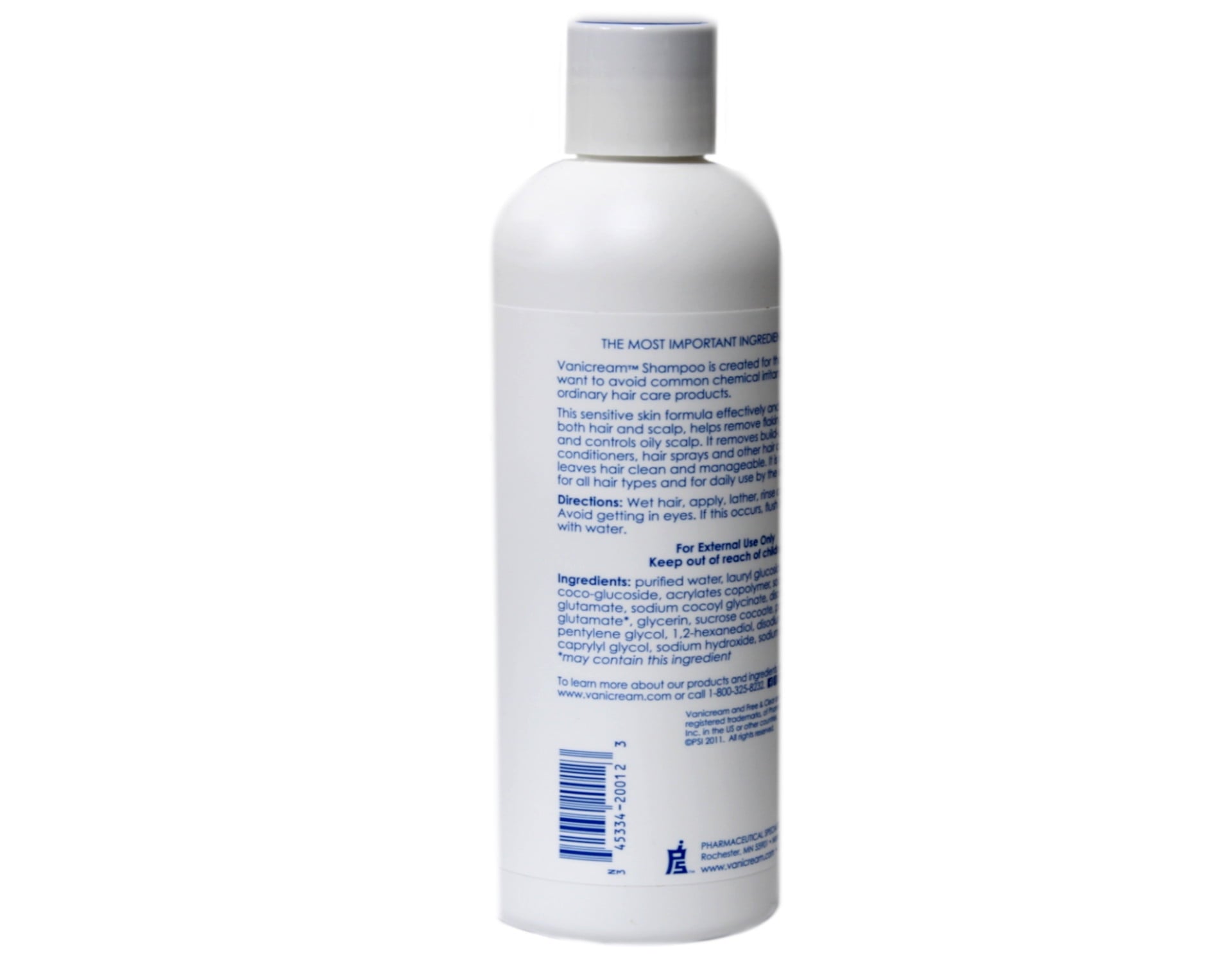 Vanicream Hair Shampoo for Sensitive Skin Preservative Free 12 oz - 3 Pack