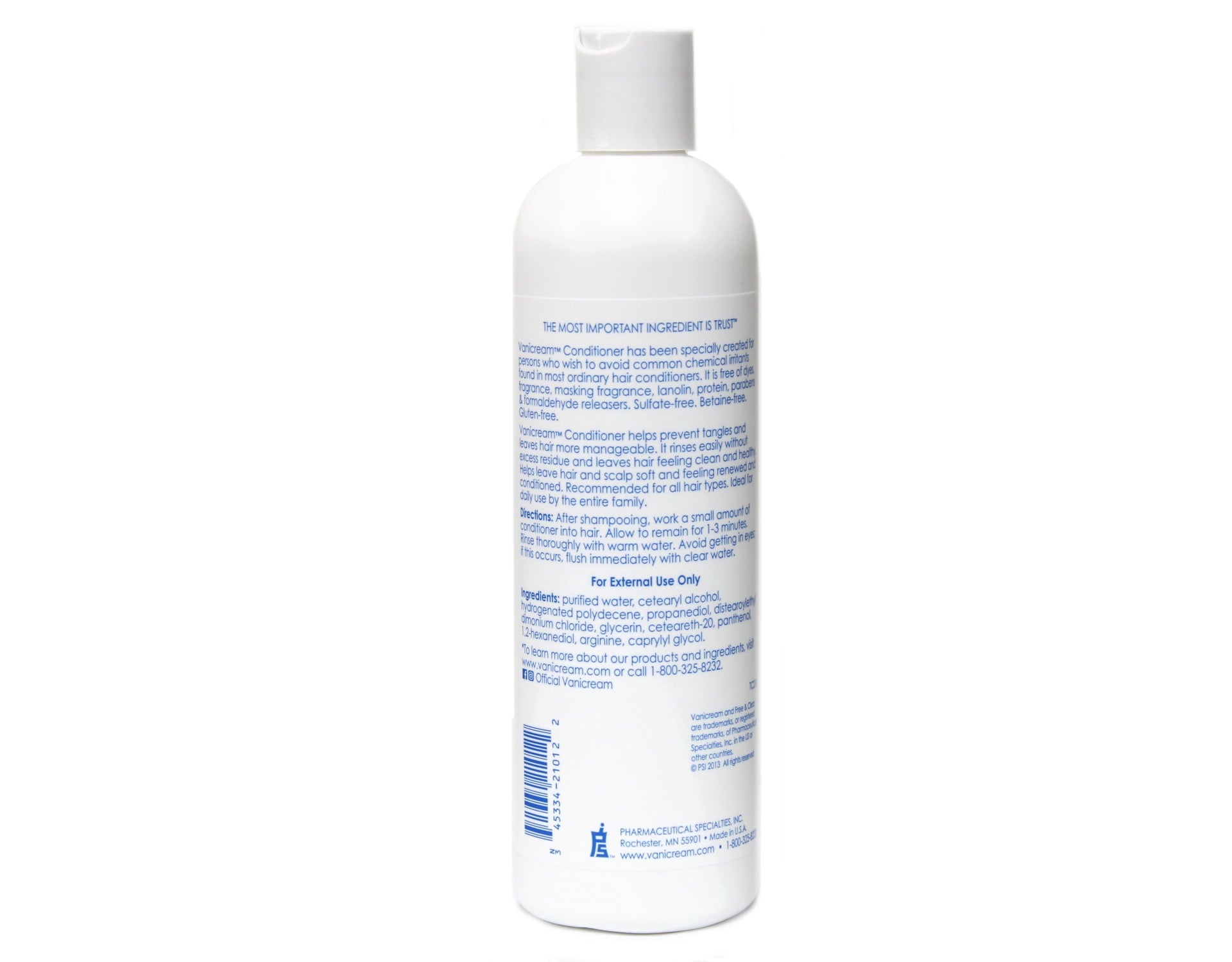Vanicream Hair Conditioner for Sensitive Skin, 12 FL OZ (Pack of 4)