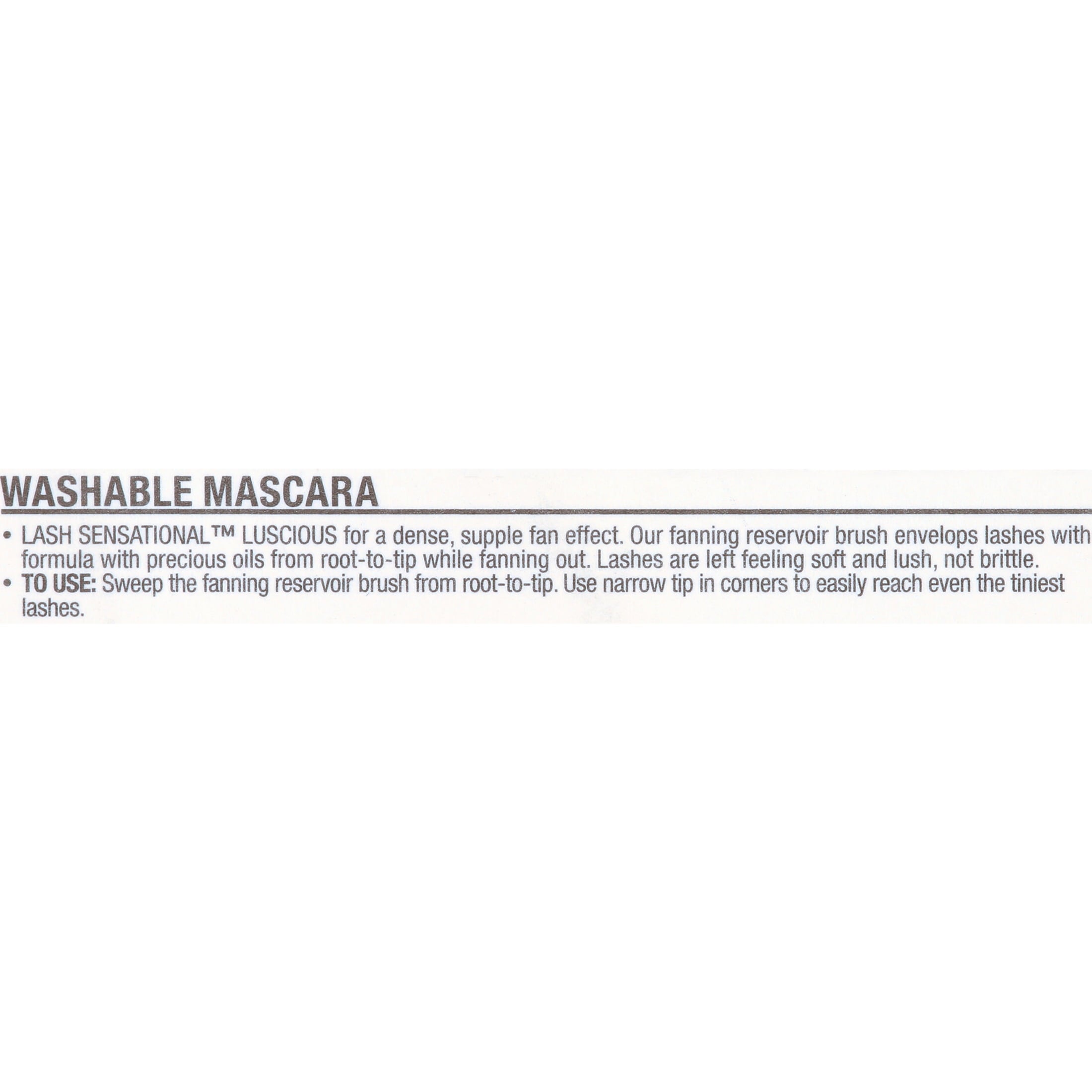 Maybelline Lash Sensational Luscious Washable Mascara in Blackest Black, 0.32 fl. oz.