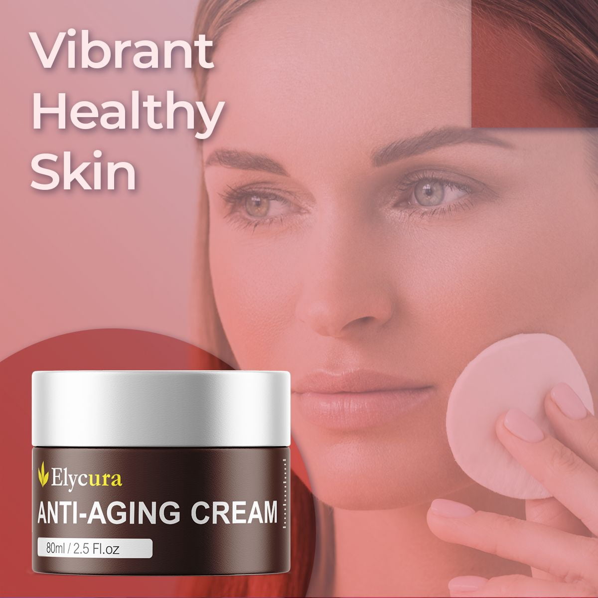 Elycura Anti-Wrinkle Cream Advanced Skin Moisturizer for Repair and Renew 60 Day Supply